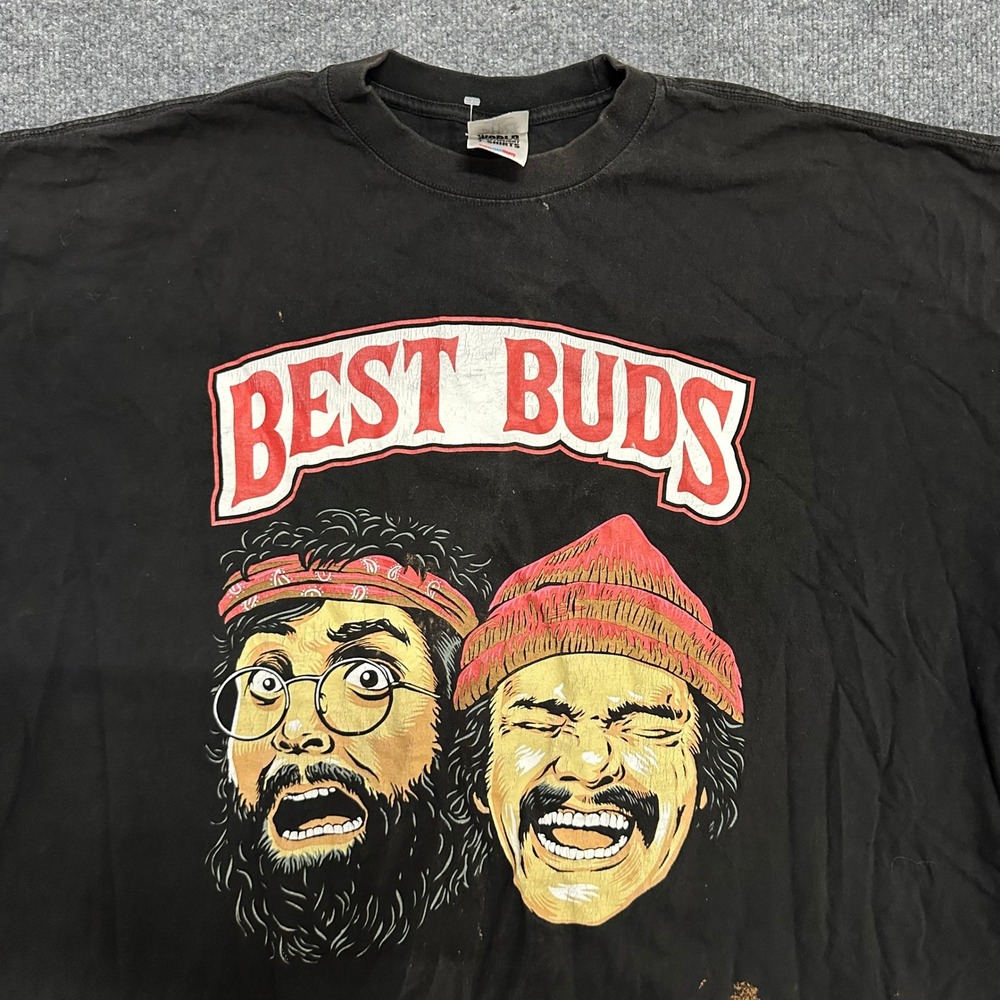 Shaka Wear T-Shirt Mens Size 5XL Black Best Buds Cheech & Chong Graphic